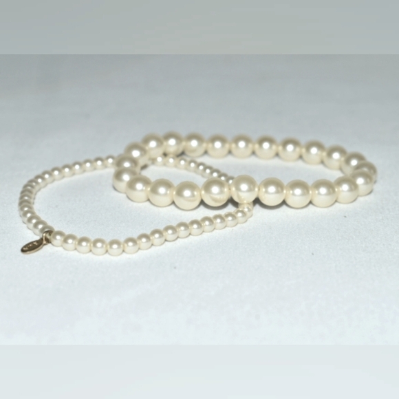 Pearl Beaded K-Gold Pendant Bracelet - Picture 2 of 5